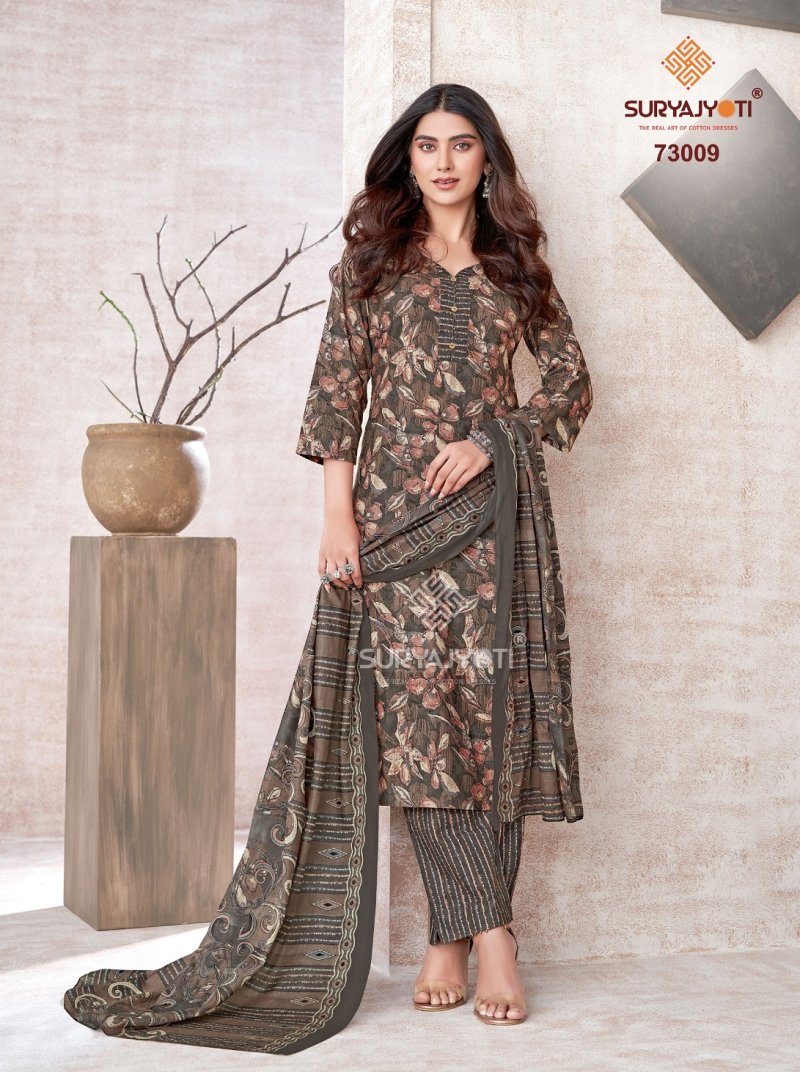 Trendy Cotton Vol 73 By Suryajyoti Cotton Printed Dress Material